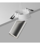 Reflektory wpuszczane w sufit - Maytoni FOCUS S Lampa Sufitowa 1xGU10 10W Biały, Srebrny Mat C048CL-U-1WS - product 4