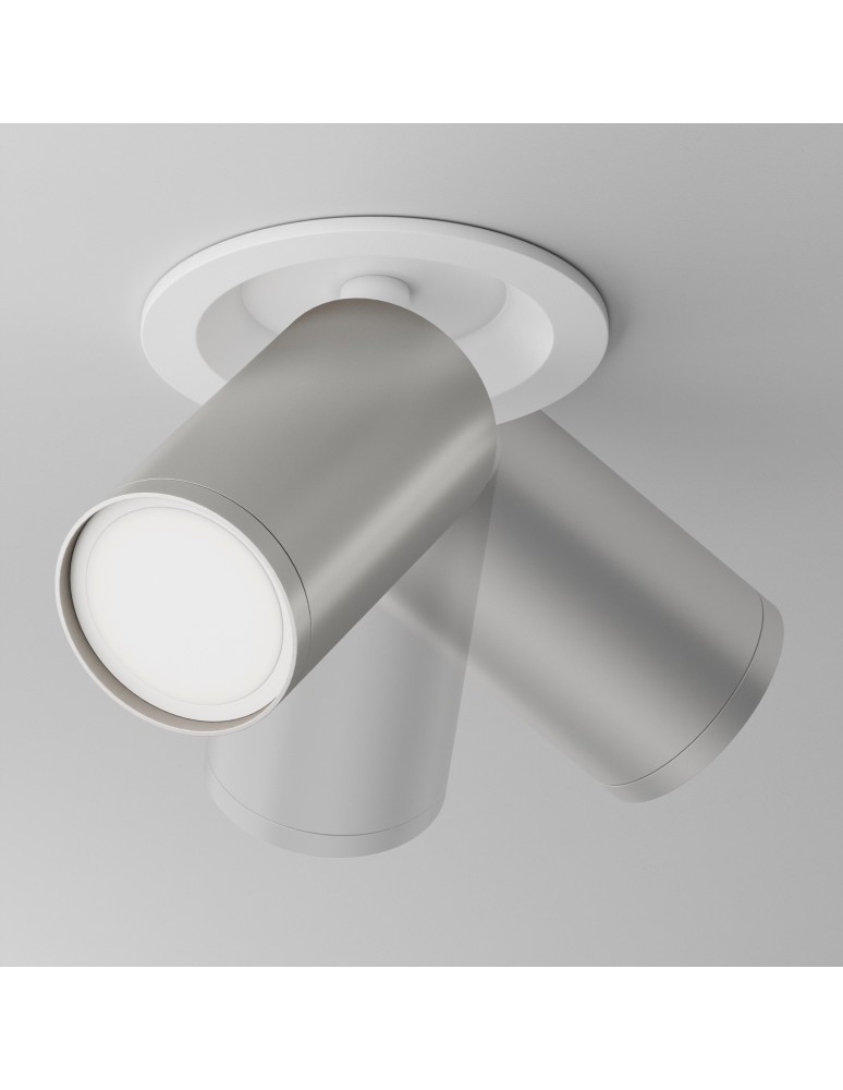 Maytoni FOCUS S Lampa Sufitowa 1xGU10 10W Biały, Srebrny Mat C048CL-U-1WS