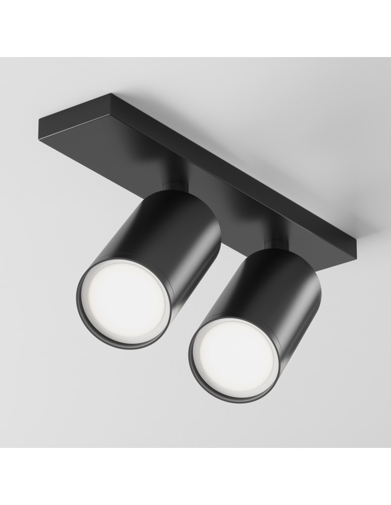 Maytoni FOCUS S Lampa Sufitowa 2xGU10 10W Black C051CL-U-2B