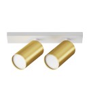 Lampy sufitowe regulowane - spoty - Maytoni FOCUS S Lampa Sufitowa 2xGU10 10W Biały, Złoty Mat C051CL-U-2WMG - product 1