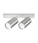 Lampy sufitowe regulowane - spoty - Maytoni FOCUS S Lampa Sufitowa 2xGU10 10W Biały, Srebrny Mat C051CL-U-2WS - product 1