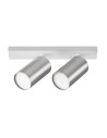 Maytoni FOCUS S Lampa Sufitowa 2xGU10 10W Biały, Srebrny Mat C051CL-U-2WS