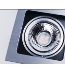 Lampy podtynkowe kierunkowe - Azzardo SISTO 1 ALUMINIUM 1xES111 Wpuszczana Aluminium AZ0793 - produkt 3