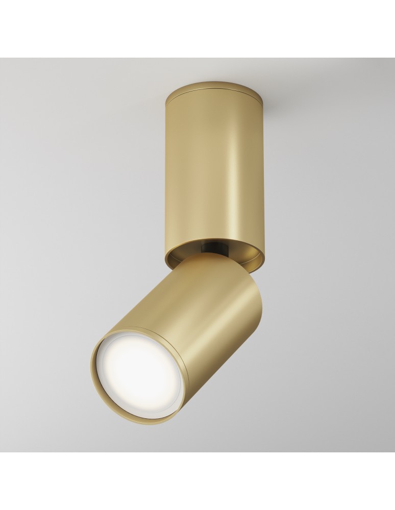 Maytoni FOCUS S Lampa Sufitowa 1xGU10 10W Złoty C051CL-01G