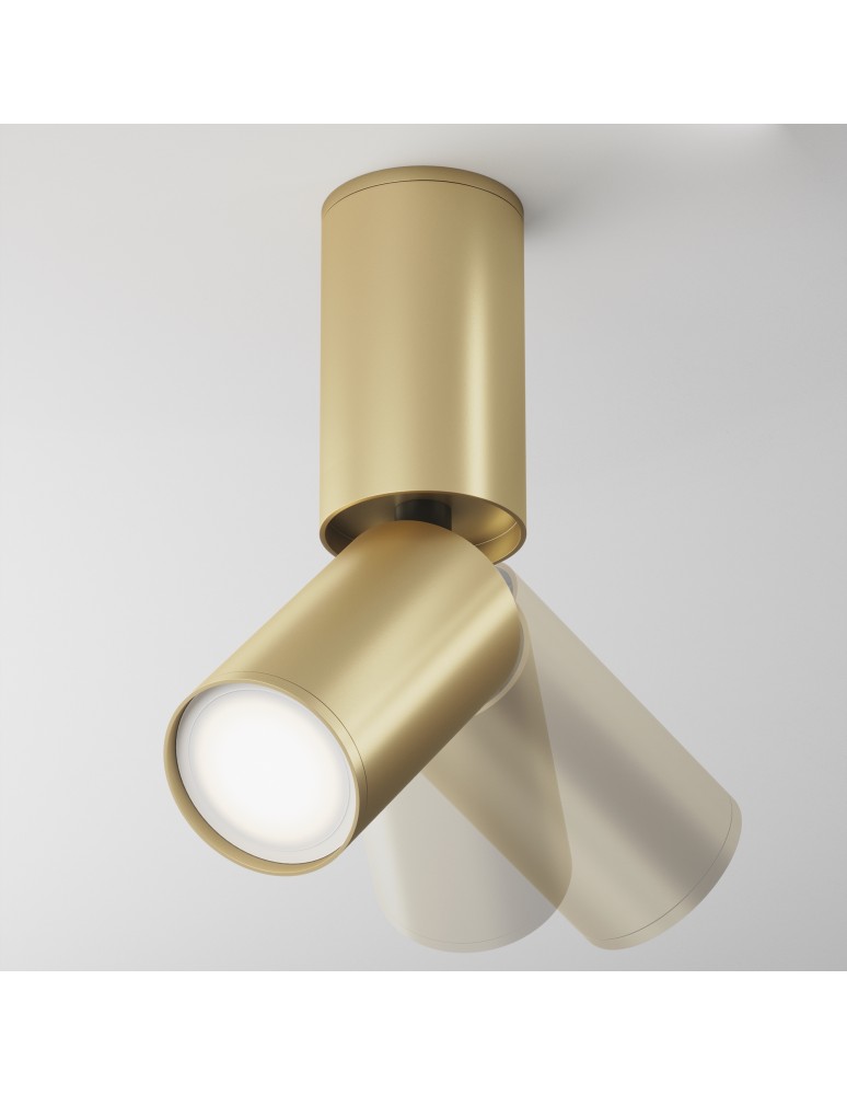 Maytoni FOCUS S Lampa Sufitowa 1xGU10 10W Złoty C051CL-01G