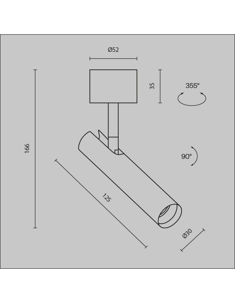 Maytoni Focus T Lampa Sufitowa LED 6W 290lm 3000K Biały C141CL-L125-6W3K-W Maytoni Focus T Lampa Sufitowa LED 6W 290lm 3000K Biały C141CL-L125-6W3K-W