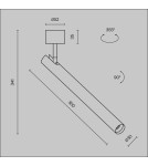 Maytoni Focus T Lampa Sufitowa LED 6W 290lm 3000K Biały C141CL-L300-6W3K-W Maytoni Focus T Lampa Sufitowa LED 6W 290lm 3000K Biały C141CL-L300-6W3K-W