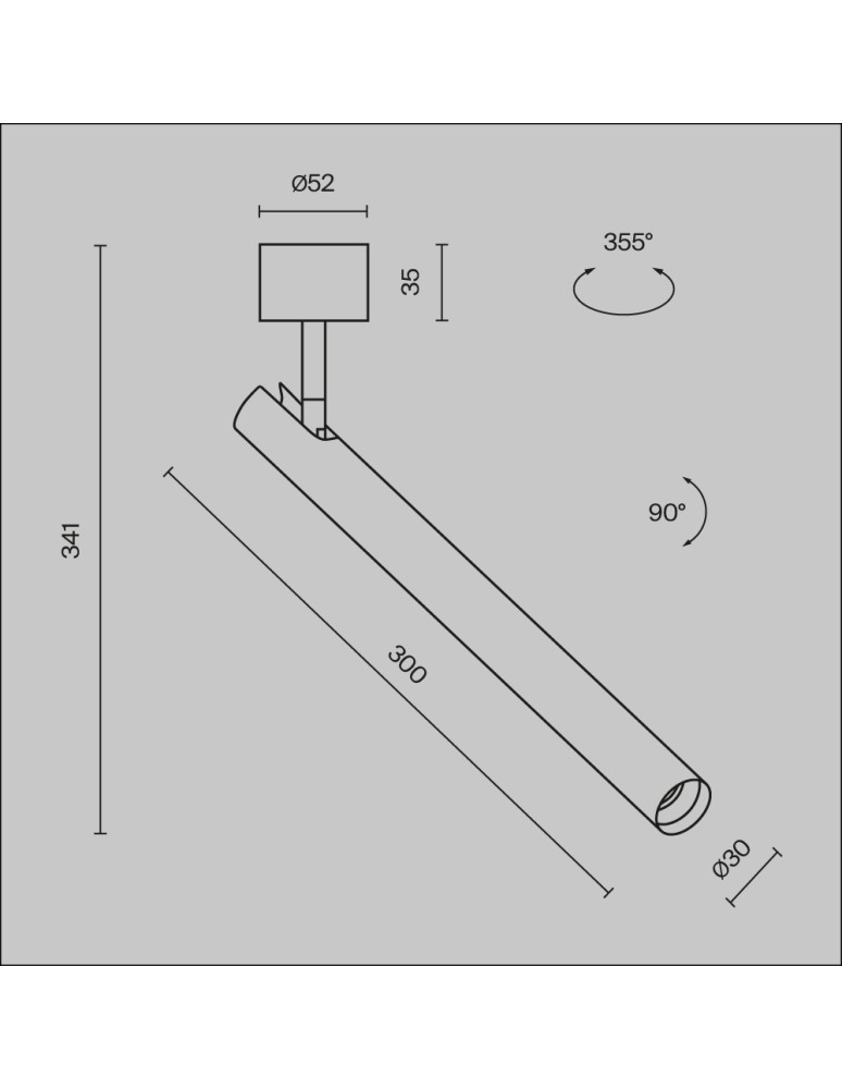 Maytoni Focus T Lampa Sufitowa LED 6W 290lm 3000K Biały C141CL-L300-6W3K-W Maytoni Focus T Lampa Sufitowa LED 6W 290lm 3000K Biały C141CL-L300-6W3K-W