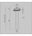 Reflektory wpuszczane w sufit - Maytoni Focus T Reflektor Podtynkowy LED 7W 460lm 3000K Black C140TRS-L300-7W3K-B - product 7