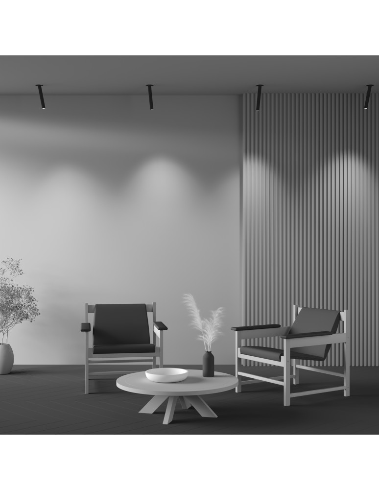 Maytoni Focus T Reflektor Podtynkowy LED 7W 460lm 3000K Black C140TRS-L300-7W3K-B