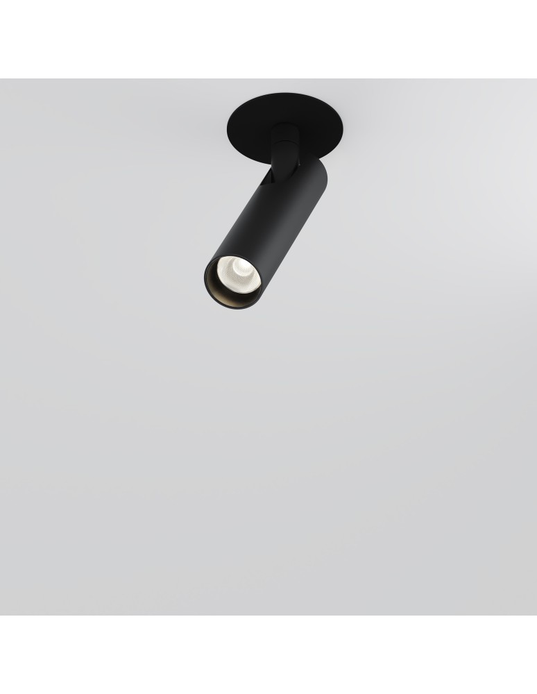 Maytoni Focus T Reflektor Podtynkowy LED 6W 270lm 3000K Black C141RS-L125-6W3K-B Maytoni Focus T Reflektor Podtynkowy LED 6W 270lm 3000K Black C141RS-L125-6W3K-B