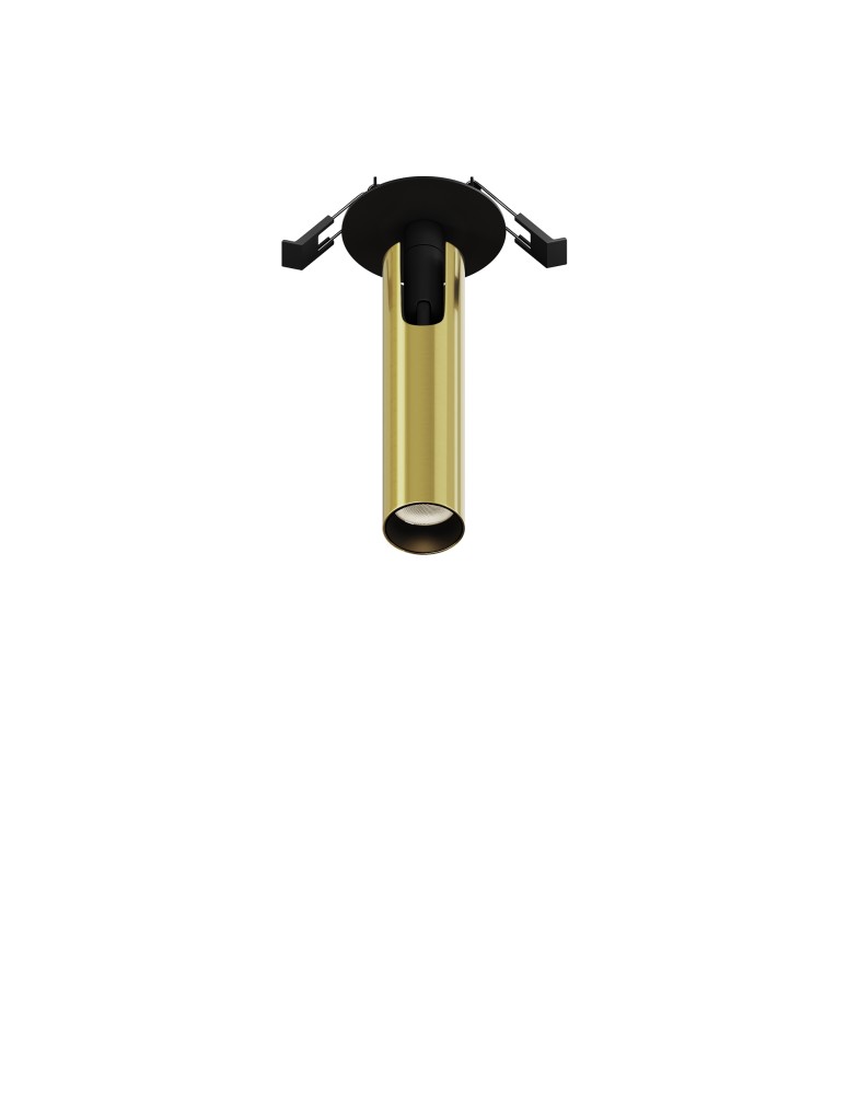 Maytoni Focus T Reflektor Podtynkowy LED 6W 280lm 3000K Black and brass C141RS-L125-6W3K-BBS Maytoni Focus T Reflektor Podtynkowy LED 6W 280lm 3000K Black and brass C141RS-L125-6W3K-BBS