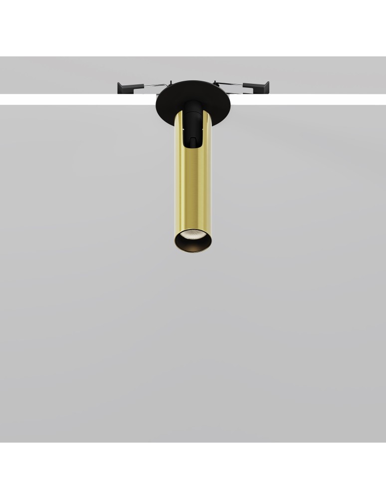 Maytoni Focus T Reflektor Podtynkowy LED 6W 280lm 3000K Black and brass C141RS-L125-6W3K-BBS Maytoni Focus T Reflektor Podtynkowy LED 6W 280lm 3000K Black and brass C141RS-L125-6W3K-BBS