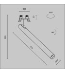 Reflektory wpuszczane w sufit - Maytoni Focus T Reflektor Podtynkowy LED 6W 270lm 3000K Black C141RS-L300-6W3K-B - product 8
