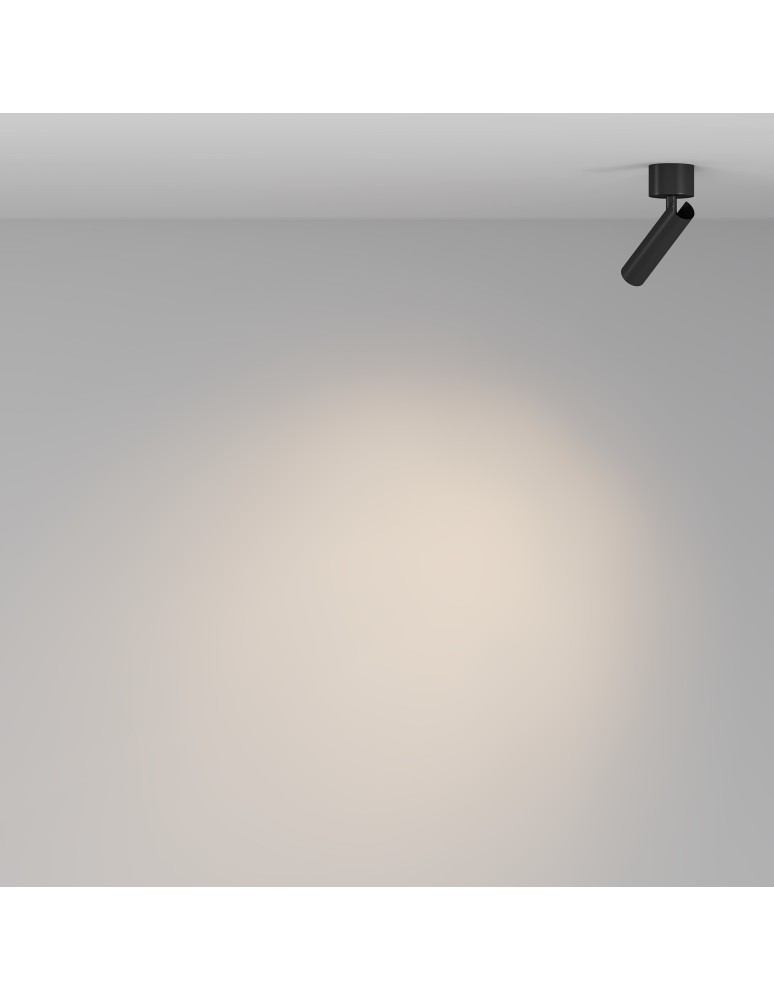 Maytoni Focus T Lampa Sufitowa LED 6W 280lm 3000K Black C141CL-L125-6W3K-B Maytoni Focus T Lampa Sufitowa LED 6W 280lm 3000K Black C141CL-L125-6W3K-B