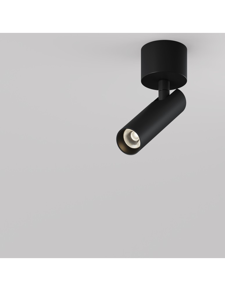 Maytoni Focus T Lampa Sufitowa LED 6W 280lm 3000K Black C141CL-L125-6W3K-B Maytoni Focus T Lampa Sufitowa LED 6W 280lm 3000K Black C141CL-L125-6W3K-B