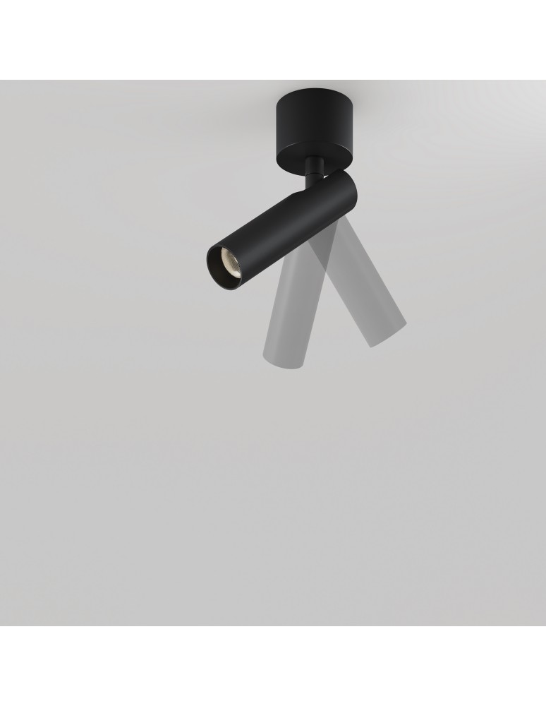 Maytoni Focus T Lampa Sufitowa LED 6W 280lm 3000K Black C141CL-L125-6W3K-B Maytoni Focus T Lampa Sufitowa LED 6W 280lm 3000K Black C141CL-L125-6W3K-B