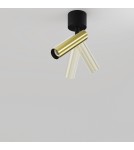 Lampy sufitowe regulowane - spoty - Maytoni Focus T Lampa Sufitowa LED 6W 290lm 3000K Black and brass C141CL-L125-6W3K-BBS - product 5