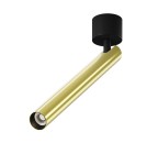 Lampy sufitowe regulowane - spoty - Maytoni Focus T Lampa Sufitowa LED 6W 280lm 3000K Black and brass C141CL-L300-6W3K-BBS - product 1