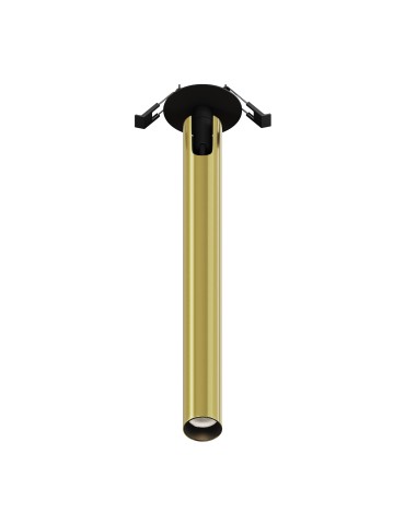 Maytoni Focus T Reflektor Podtynkowy LED 6W 280lm 3000K Black and brass C141RS-L300-6W3K-BBS