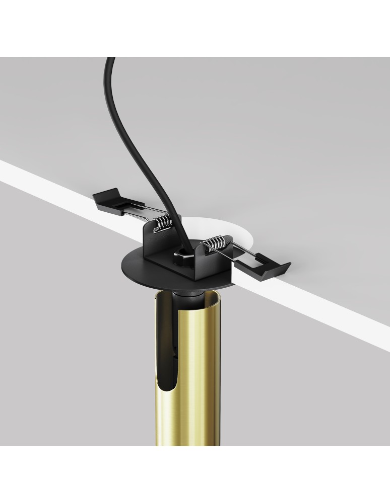 Maytoni Focus T Reflektor Podtynkowy LED 6W 280lm 3000K Black and brass C141RS-L300-6W3K-BBS Maytoni Focus T Reflektor Podtynkowy LED 6W 280lm 3000K Black and brass C141RS-L300-6W3K-BBS