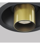 Maytoni Focus T Reflektor Podtynkowy LED 7W 460lm 3000K Black and brass C140RS-L200-7W3K-BBS Maytoni Focus T Reflektor Podtynkowy LED 7W 460lm 3000K Black and brass C140RS-L200-7W3K-BBS