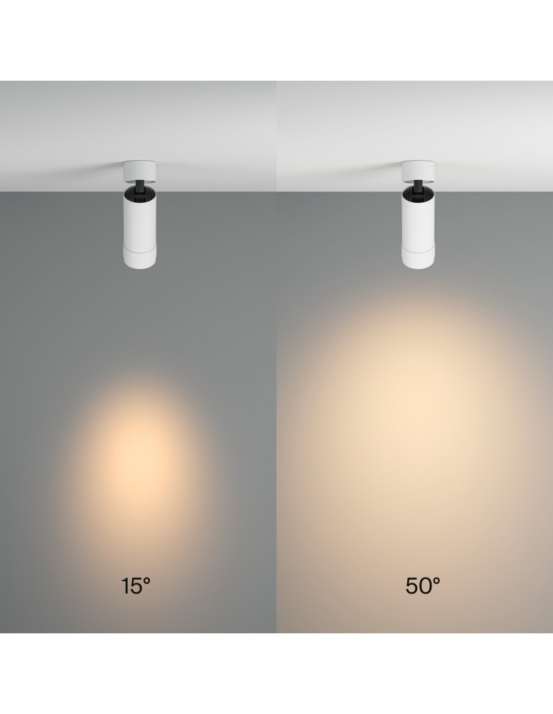 Maytoni Focus Zoom Lampa Sufitowa LED 12W 850lm 3000K Biały C055CL-L12W3K-Z-W Maytoni Focus Zoom Lampa Sufitowa LED 12W 850lm 3000K Biały C055CL-L12W3K-Z-W