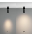 Lampy sufitowe regulowane - spoty - Maytoni Focus Zoom Lampa Sufitowa LED 12W 890lm 4000K Black C055CL-L12W4K-Z-B - product 3