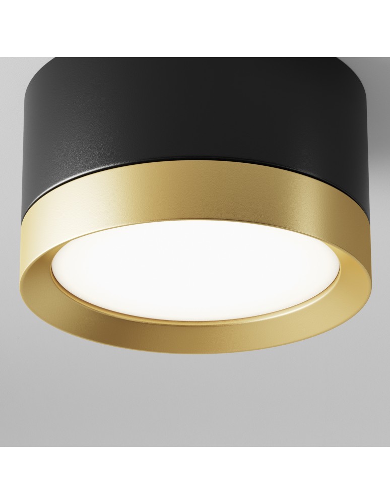 Maytoni Hoop Lampa Sufitowa 1xGX53 15W Czarny, Złoty C086CL-GX53-SRD-BG Maytoni Hoop Lampa Sufitowa 1xGX53 15W Czarny, Złoty C086CL-GX53-SRD-BG