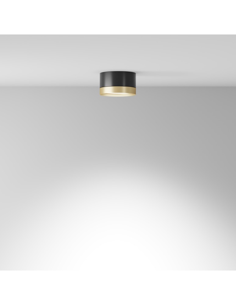 Maytoni Hoop Lampa Sufitowa 1xGX53 15W Czarny, Złoty C086CL-GX53-SRD-BG Maytoni Hoop Lampa Sufitowa 1xGX53 15W Czarny, Złoty C086CL-GX53-SRD-BG