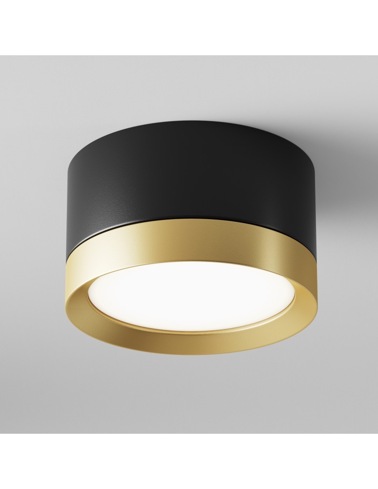 Maytoni Hoop Lampa Sufitowa 1xGX53 15W Czarny, Złoty C086CL-GX53-SRD-BG Maytoni Hoop Lampa Sufitowa 1xGX53 15W Czarny, Złoty C086CL-GX53-SRD-BG