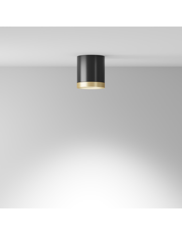 Maytoni Hoop Lampa Sufitowa 1xGX53 15W Czarny, Złoty C086CM-GX53-MRD-BG Maytoni Hoop Lampa Sufitowa 1xGX53 15W Czarny, Złoty C086CM-GX53-MRD-BG