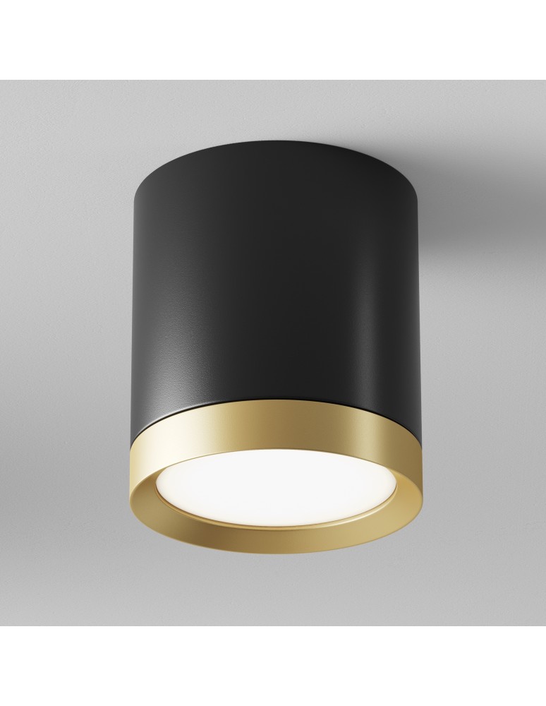 Maytoni Hoop Lampa Sufitowa 1xGX53 15W Czarny, Złoty C086CM-GX53-MRD-BG Maytoni Hoop Lampa Sufitowa 1xGX53 15W Czarny, Złoty C086CM-GX53-MRD-BG