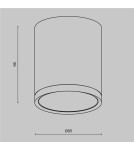 Maytoni Hoop Lampa Sufitowa 1xGX53 15W Biały C086CM-GX53-MRD-W Maytoni Hoop Lampa Sufitowa 1xGX53 15W Biały C086CM-GX53-MRD-W