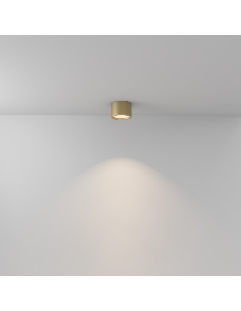 Maytoni Hydra Lampa Sufitowa LED 10W 650lm 3000K IP44 Złoty Mat C090CL-10W3K-MG Maytoni Hydra Lampa Sufitowa LED 10W 650lm 3000K IP44 Złoty Mat C090CL-10W3K-MG