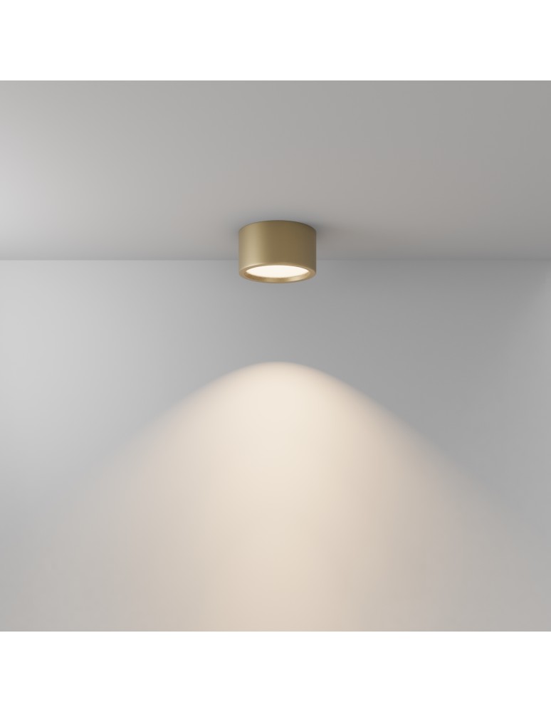 Maytoni Hydra Lampa Sufitowa LED 15W 1270lm 3000K IP44 Złoty Mat C090CL-15W3K-MG Maytoni Hydra Lampa Sufitowa LED 15W 1270lm 3000K IP44 Złoty Mat C090CL-15W3K-MG