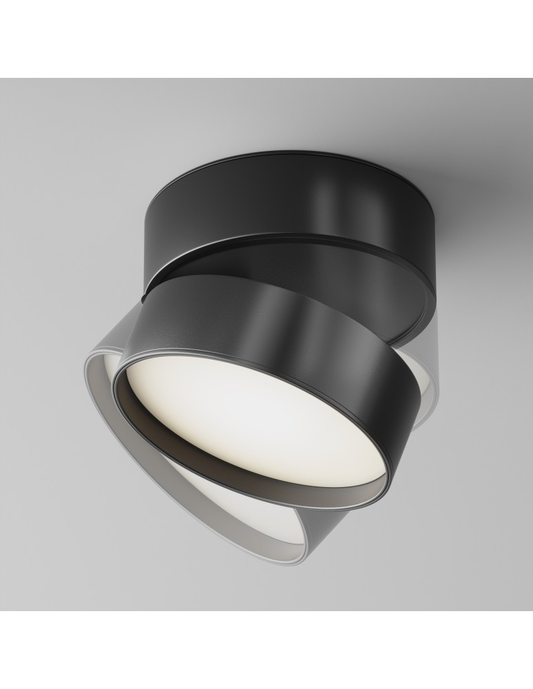 Maytoni Onda Lampa Sufitowa LED 18W 1100lm 4000K Black C024CL-L18B4K Maytoni Onda Lampa Sufitowa LED 18W 1100lm 4000K Black C024CL-L18B4K