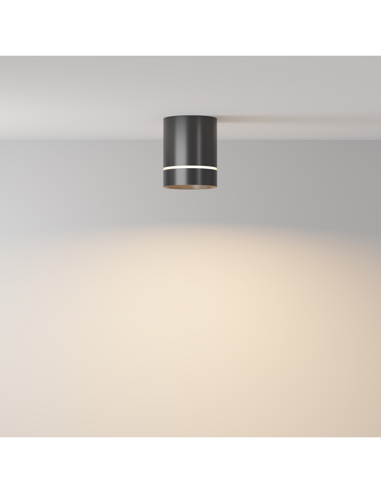 Maytoni Orlo Lampa Sufitowa LED 9W 250lm 3000K Black C085CL-9W3K-B