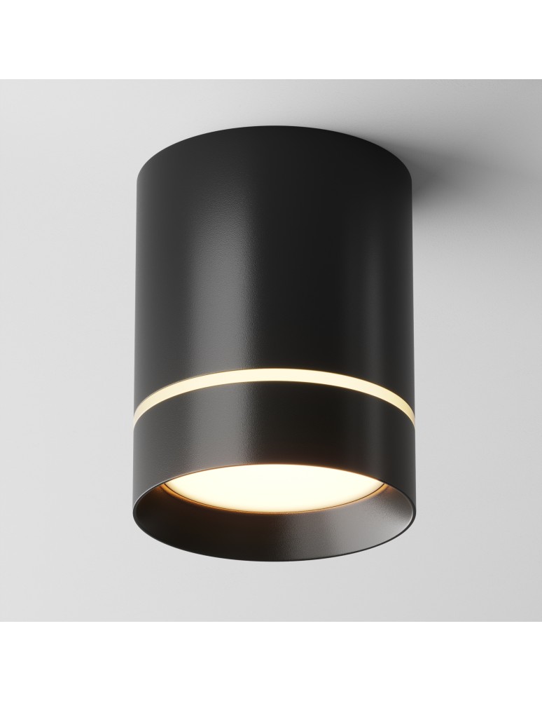 Maytoni Orlo Lampa Sufitowa LED 9W 250lm 3000K Black C085CL-9W3K-B