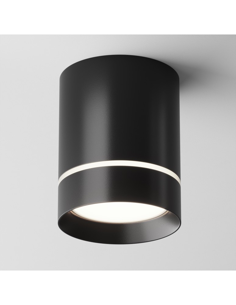Maytoni Orlo Lampa Sufitowa LED 9W 300lm 4000K Black C085CL-9W4K-B