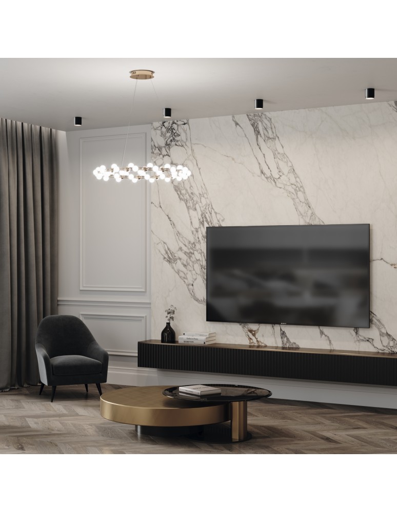 Maytoni Polar Lampa Sufitowa 1xGX53 15W Black C088CL-GX53-B Maytoni Polar Lampa Sufitowa 1xGX53 15W Black C088CL-GX53-B