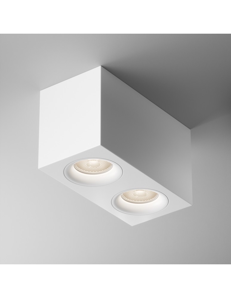 Maytoni Slim Lampa Sufitowa 2xGU10 50W Biały C013CL-02W Maytoni Slim Lampa Sufitowa 2xGU10 50W Biały C013CL-02W