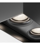 Oprawy sufitowe kwadratowe - Maytoni Slim Lampa Sufitowa 2xGU10 50W Black C015CL-02B - product 3