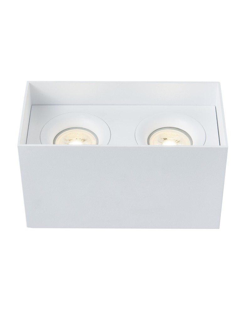 Maytoni Slim Lampa Sufitowa 2xGU10 50W Biały C015CL-02W Maytoni Slim Lampa Sufitowa 2xGU10 50W Biały C015CL-02W