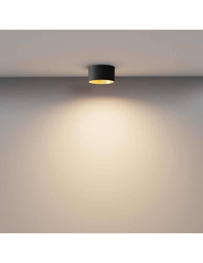 Maytoni Vega Lampa Sufitowa LED 12W 890lm 3000K Czarny, Złoty Mat C089CL-12W3K-BMG Maytoni Vega Lampa Sufitowa LED 12W 890lm 3000K Czarny, Złoty Mat C089CL-12W3K-BMG