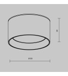 Maytoni Vega Lampa Sufitowa LED 12W 890lm 3000K Biały C089CL-12W3K-W Maytoni Vega Lampa Sufitowa LED 12W 890lm 3000K Biały C089CL-12W3K-W