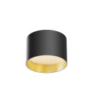 Oprawy sufitowe LEDowe - Maytoni Vega Lampa Sufitowa LED 8W 580lm 3000K Czarny, Złoty Mat C089CL-8W3K-BMG - product 1