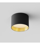 Oprawy sufitowe LEDowe - Maytoni Vega Lampa Sufitowa LED 8W 580lm 3000K Czarny, Złoty Mat C089CL-8W3K-BMG - product 4