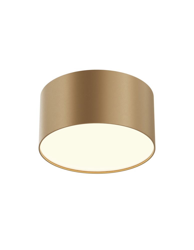 Maytoni Zon Lampa Sufitowa LED 12W 600lm 3000K Złoty Mat C032CL-12W3K-RD-MG Maytoni Zon Lampa Sufitowa LED 12W 600lm 3000K Złoty Mat C032CL-12W3K-RD-MG