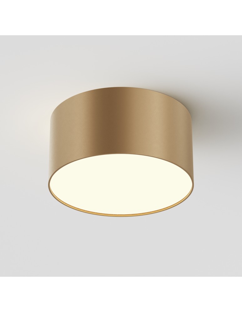 Maytoni Zon Lampa Sufitowa LED 12W 600lm 3000K Złoty Mat C032CL-12W3K-RD-MG Maytoni Zon Lampa Sufitowa LED 12W 600lm 3000K Złoty Mat C032CL-12W3K-RD-MG